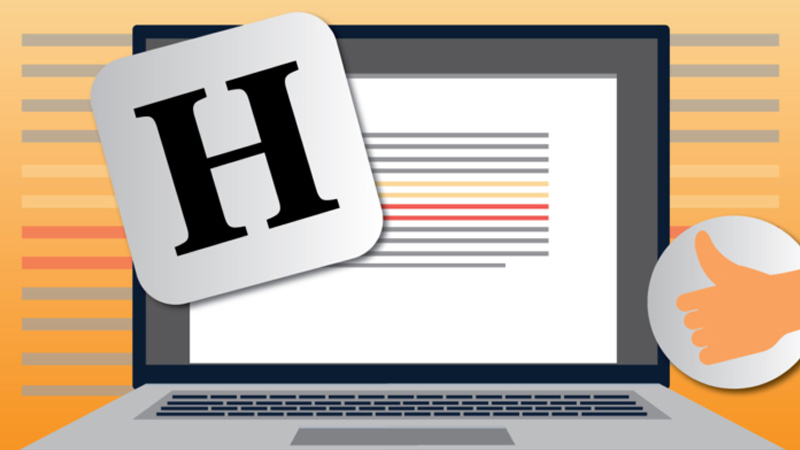 Với tính năng chỉnh lỗi Hemingway App sẽ hỗ trợ bạn luyện viết tiếng Anh
